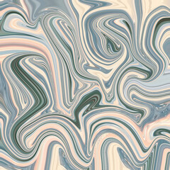 Abstract swirl with green, beige, and peach tones. Modern marble design for background, fabric, or wall art. Abstract, swirl, green, texture, marble.

