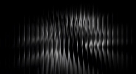 Abstract black background with vertical lines and a blurred white center