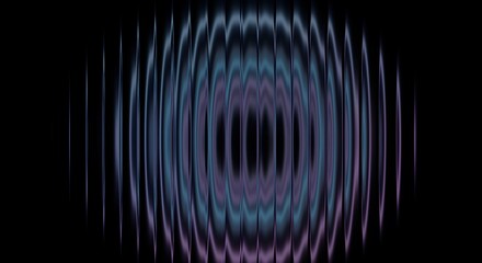Abstract dark background with concentric ripple pattern in blue and purple