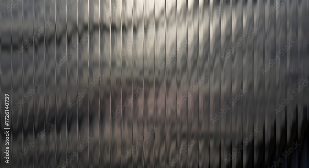 Wall mural abstract background with a wavy pattern and a metallic, reflective surface