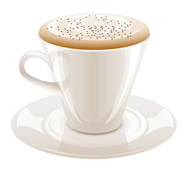 Cup of Black Coffee, PNG with transparent background (no background).