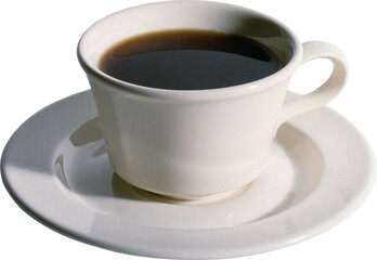 Cup of Black Coffee, PNG with transparent background (no background).