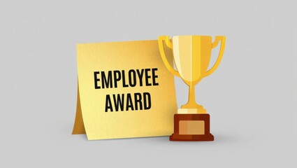 Employee Award Trophy and Plaque