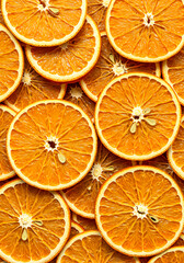 Dried Orange Slice Background