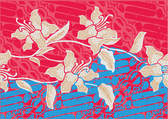 Batik Indonesian: is a technique of wax-resist dyeing applied to whole cloth, or cloth made using this technique originated from Indonesia.