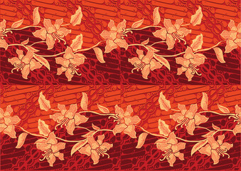 Batik Indonesian: is a technique of wax-resist dyeing applied to whole cloth, or cloth made using this technique originated from Indonesia.