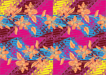 Batik Indonesian: is a technique of wax-resist dyeing applied to whole cloth, or cloth made using this technique originated from Indonesia.