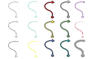 big question mark set