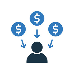 Income mixed color icon