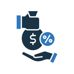 Loan mixed color icon