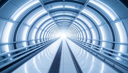 Fototapeta premium Futuristic tunnel perspective