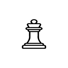 Fototapeta premium Chess Queen Icon