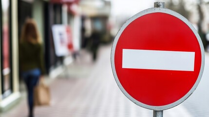 Financial Hardship - Small Business Owner Locking Up Storefront with Bankruptcy Sign, Back View.