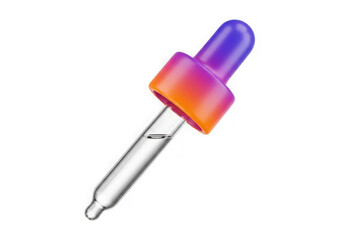 3d icon of 3d dropper isolated on transparent background