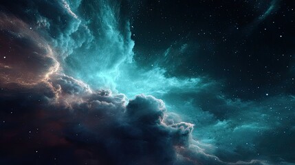 Vibrant Nebula Space Landscape