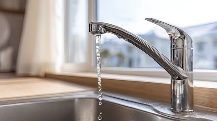 Modern Kitchen Faucet With Water Flow