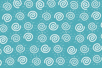 Swirl seamless pattern. Circle pattern background. Hipnosis hand drawn circle seamless pattern