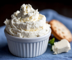 abstract creamy blue cheese swirl marbling.