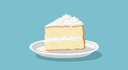 Vector illustration national angel food cake day