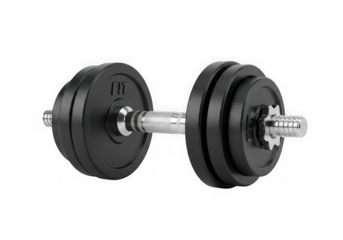 3d icon of adjustable dumbbell isolated on transparent background