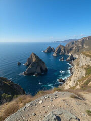 Morros e beira do mar