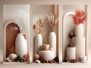 flat design coffee shop simple coffee cup beans.