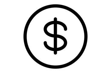 硬貨のシンプルなベクターアイコン