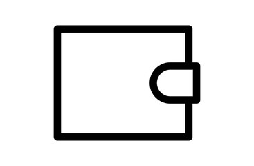 財布のシンプルなベクターアイコン