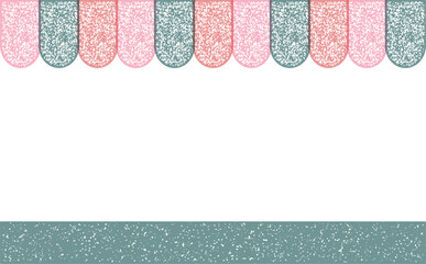 マルシェイベント背景イラスト｜チラシや広告に便利な素材