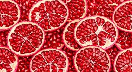 Pomegranate Slice Background