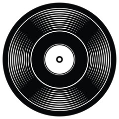 vinyl record classic retro disc black symbol on wh (1).eps