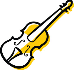 violin silhouette on white background (1).eps