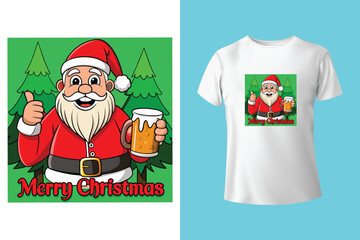 Merry Christmas in July T-Shirt Vector, Santa Shirt, Vacation Shirt, Mid of Year Shirt, Summer Vacation Shirt, Summer Santa Shirt, Holiday Vacation Shirt