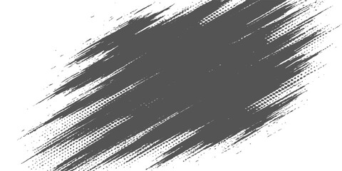 Abstract grunge texture background with a black and white vintage $\mathbfborder$ frame pattern design using brush stroke paint and ink splatter stain elements