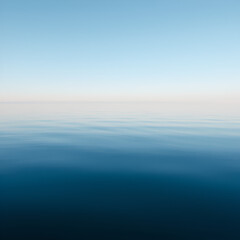 Obraz premium Calm sea reflecting a watershed moment of peace and clarity