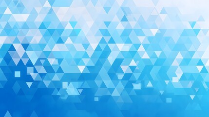 Obraz premium Abstract geometric blue and white background with gradient triangle shapes for modern digital design and decoration