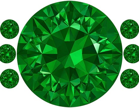Radiant emerald jewels, a mesmerizing display of green brilliance