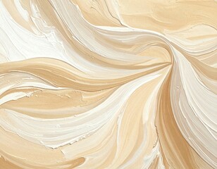 Abstract Beige and White Swirling Marble Texture
