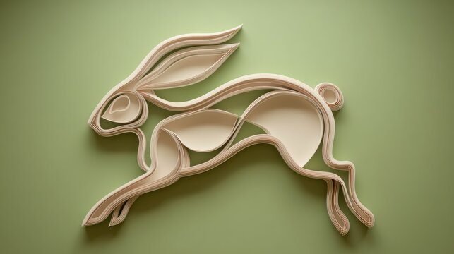 Paper hare running design