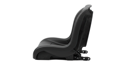 Black Plastic Seat for Agricultural Equipment.