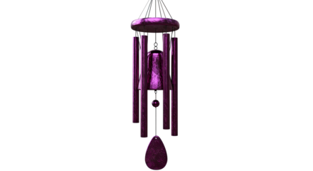 Elegant Purple Wind Chime A Symphony of Sound and Color.