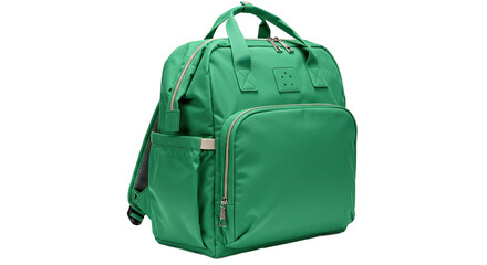 Green Backpack for Travel and Everyday Use.