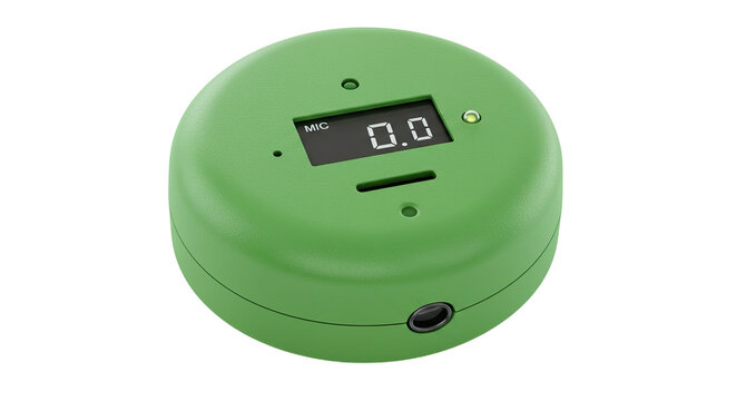 Green Digital Device with Display Screen.