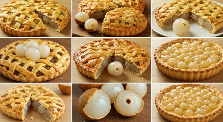 Assorted longan pies