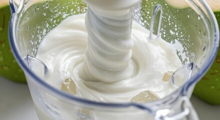 Blending a refreshing smoothie