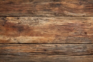 Fototapeta premium Rustic Weathered Wooden Planks with Rich Grain Texture and Warm Tones.
