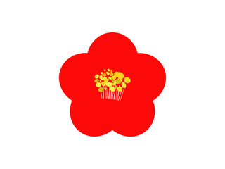 とてもシンプルな椿の花3