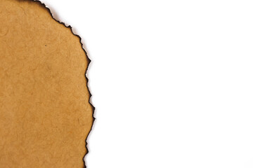 Burnt edge paper
