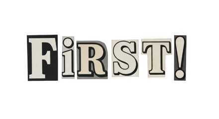 Creative Word Art of FIRST.