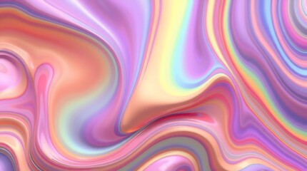 Fototapeta premium Colorful psychedelic liquefied background. Fantasy fractal texture. Digital art. 3D rendering.